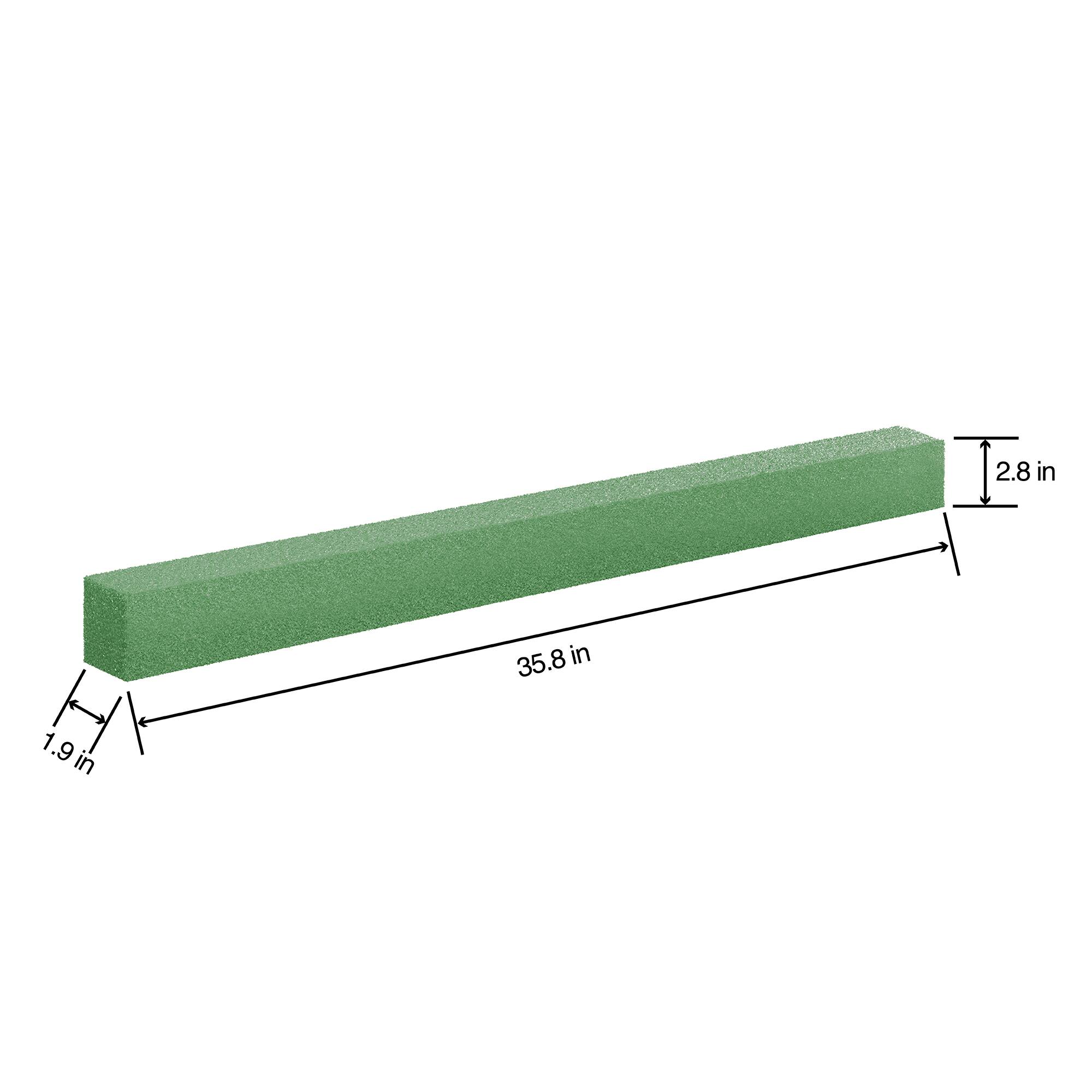FloraCraft® FloraFōM® 35.75" x 2" x 2.75" Green DécoBar™ Foam Blocks, 2ct.